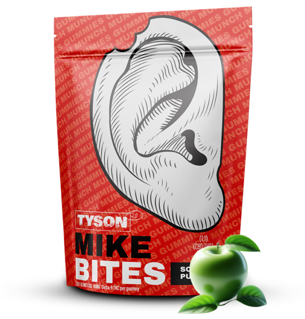 Mike Bites Sour Apple Punch D9 Gummies (20ct)